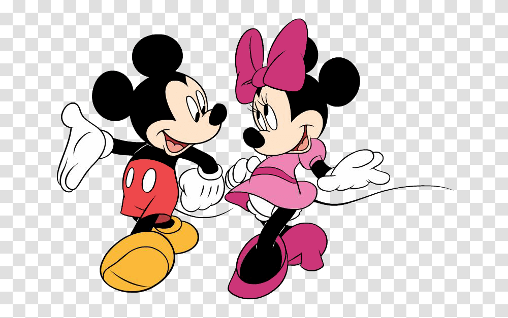 Mickey Mouse And Minnie Mouse Clipart, Drawing, Doodle Transparent Png
