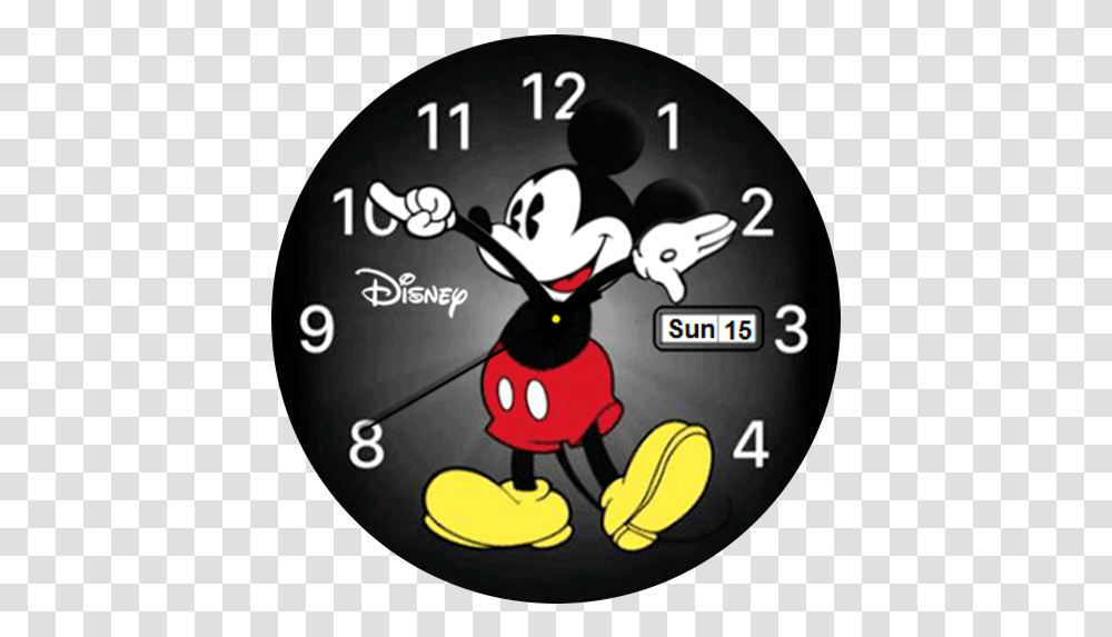 Mickey Mouse Apple V2 Watch Faces Amazfit Pace Mickey, Analog Clock, Wall Clock Transparent Png