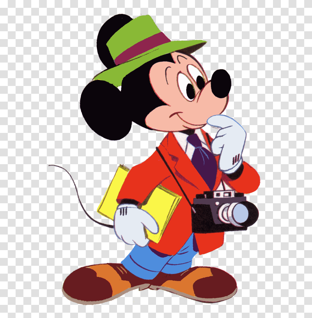 Mickey Mouse As A Reporter Mickey Mouse Mickey, Apparel, Person, Robe Transparent Png