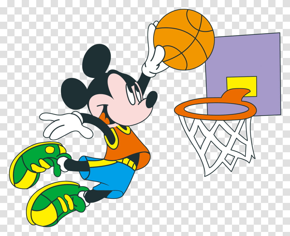 Mickey Mouse Background Donald Duck Wallpaper Dunk Basketball Hoop Clipart, Team Sport, Sports Transparent Png