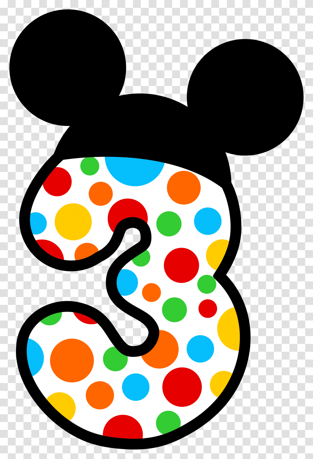 Mickey Mouse Baseball Embroidery Design Clipart Vector Numero 3 Mickey Mouse, Number, Texture Transparent Png