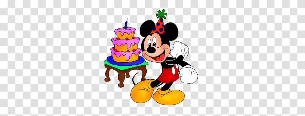 Mickey Mouse Birthday Cake Disney Mickey Mouse, Dessert, Food, Crowd Transparent Png