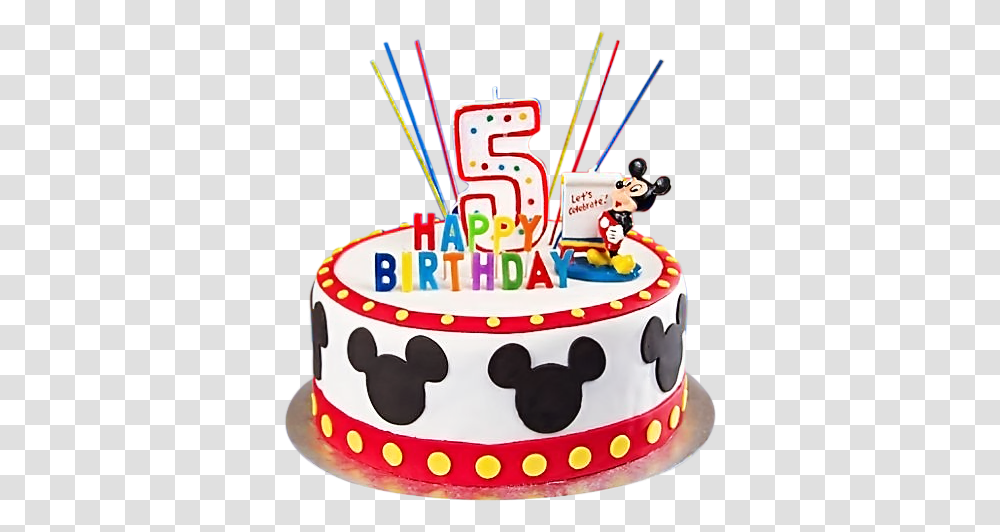 Mickey Mouse Birthday Cake Image Cake Mickey Mouse, Dessert, Food Transparent Png