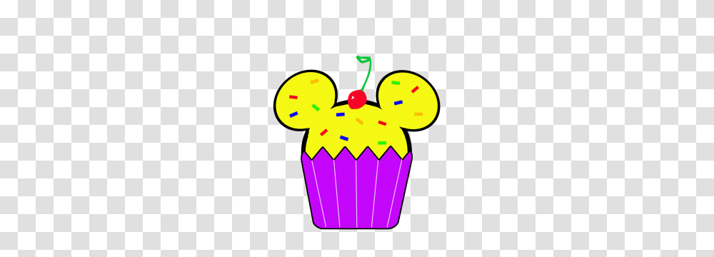 Mickey Mouse Cake Clipart, Cupcake, Cream, Dessert, Food Transparent Png