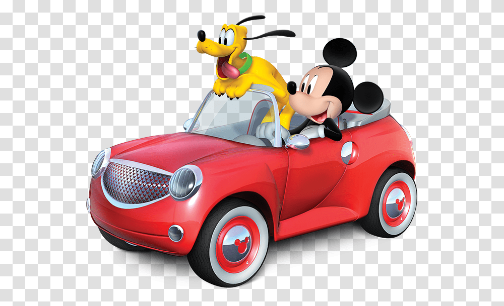 Mickey Mouse Car Cartoon, Vehicle, Transportation, Automobile, Convertible Transparent Png
