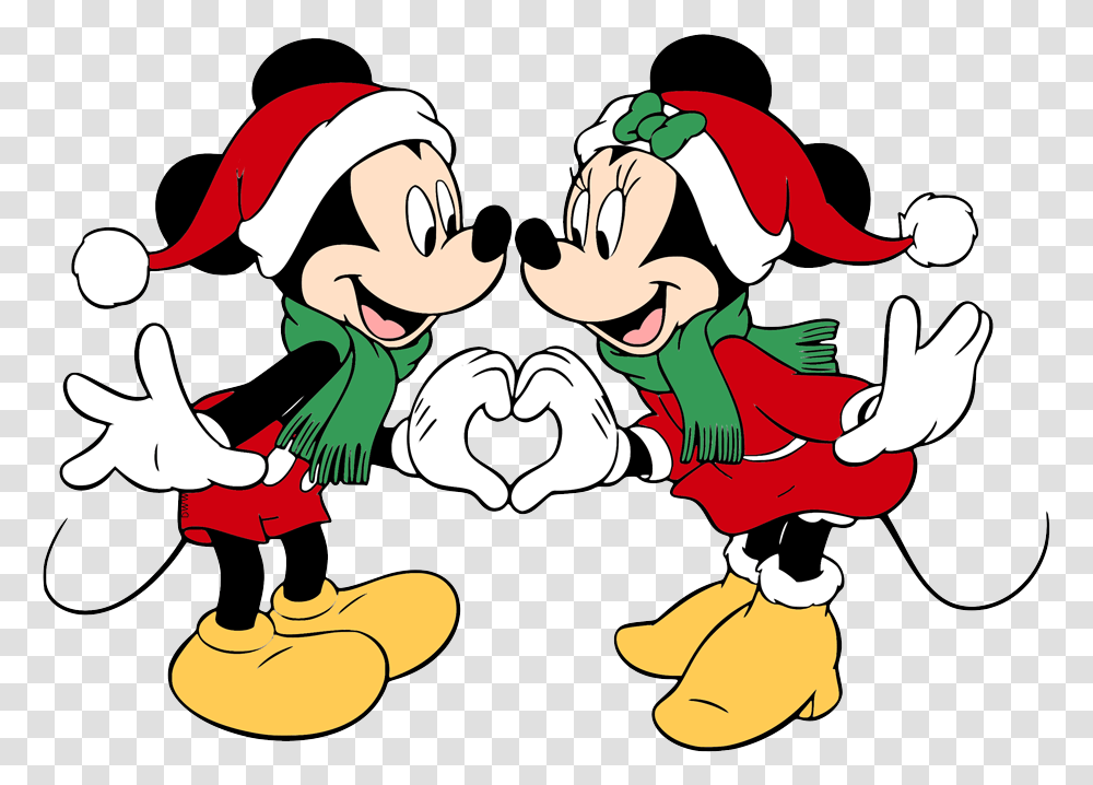 Mickey Mouse Christmas Clip Art Disney Galore Mickey And Minnie Christmas, Performer, Face, Head, Graphics Transparent Png