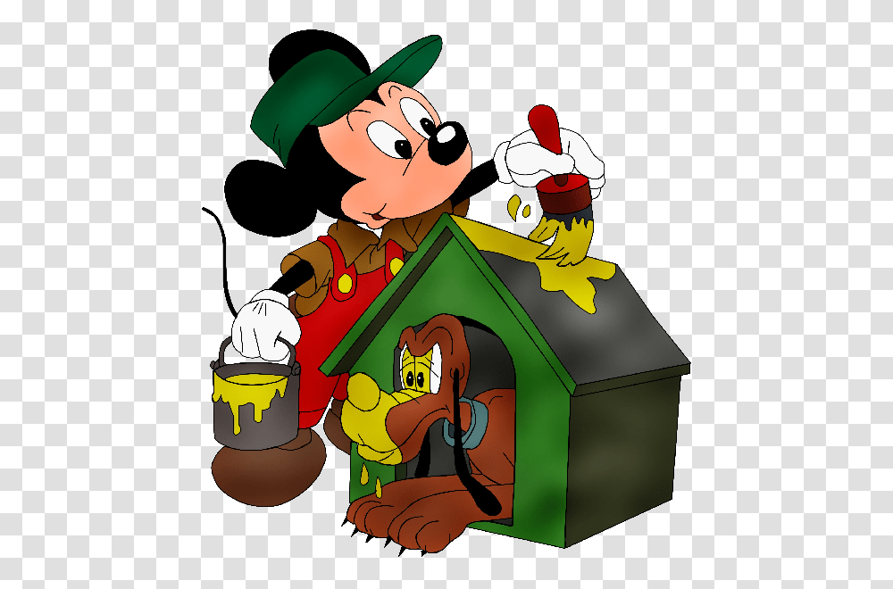 Mickey Mouse Clip Art, Dog House, Den, Elf Transparent Png