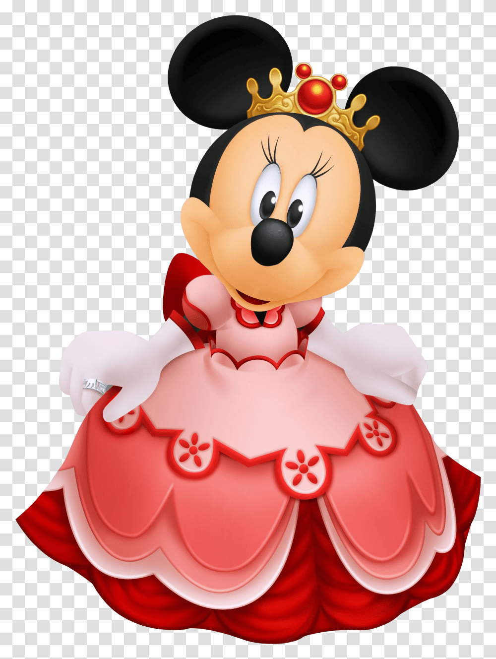 Mickey Mouse Clipart Gold Minnie Mouse Princess, Snowman, Cake, Dessert, Food Transparent Png