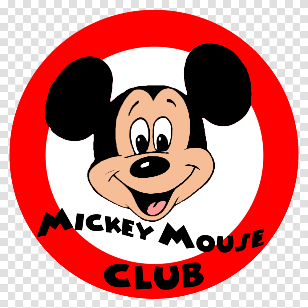 Mickey Mouse Club Logo, Label, Sticker, Mammal Transparent Png