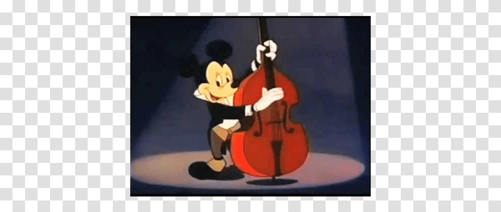 Mickey Mouse Double Bass, Musical Instrument, Cello, Guitar, Leisure Activities Transparent Png