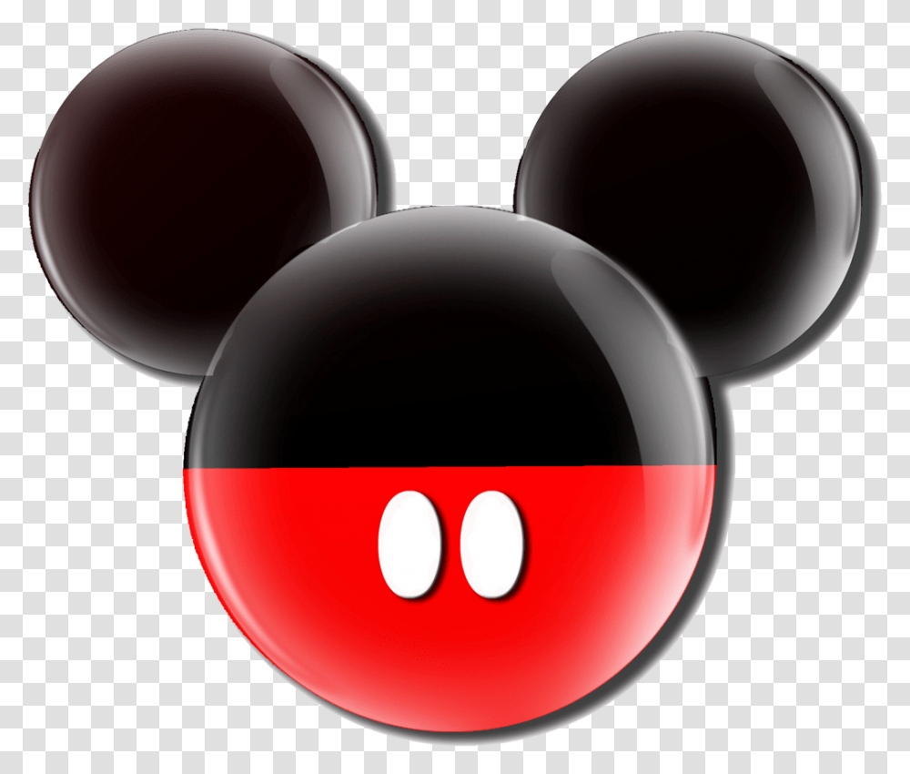 Mickey Mouse Ears Clip Art Mickey Mouse Black And Red, Sphere, Ball, Bowling, Sport Transparent Png