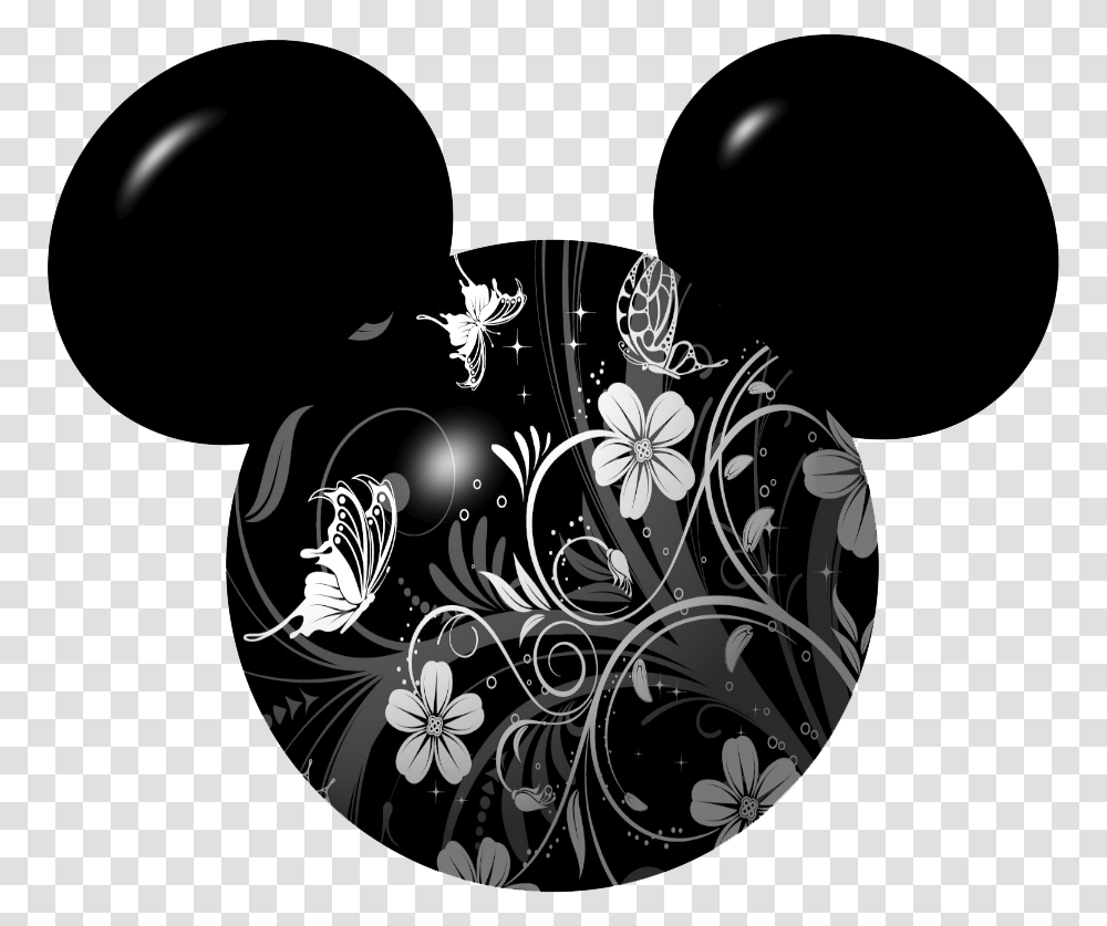 Mickey Mouse Ears Icon, Floral Design, Pattern Transparent Png