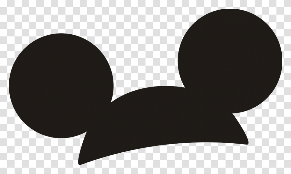 Mickey Mouse Ears, Silhouette, Moon Transparent Png