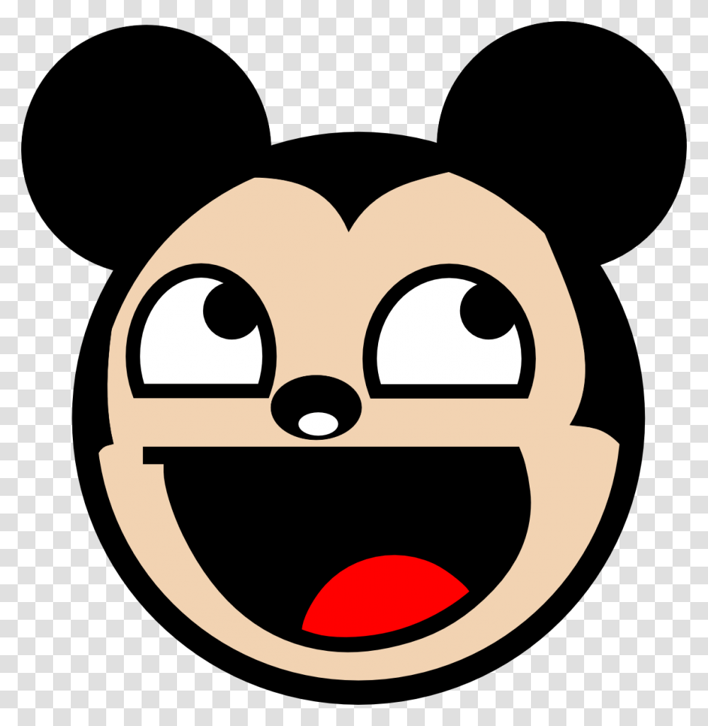 Mickey Mouse Face Buzzerg Old Mickey Mouse Cartoon Face, Label, Stencil, Nature Transparent Png