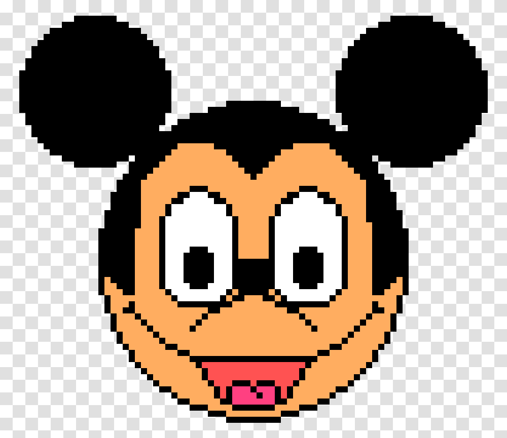 Mickey Mouse Face Clipart Download Watchmen Pixel Art, Pac Man, Stencil Transparent Png