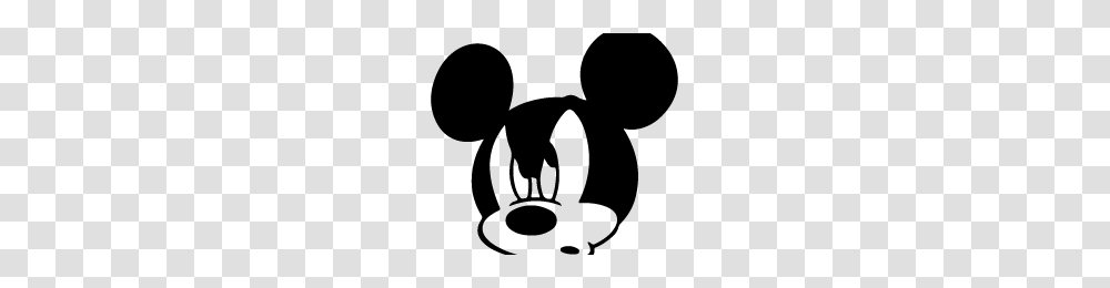 Mickey Mouse Face Image, Gray, World Of Warcraft Transparent Png