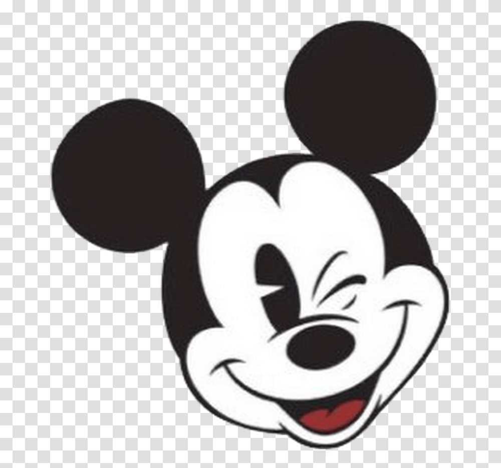 Mickey Mouse Face, Label, Logo Transparent Png