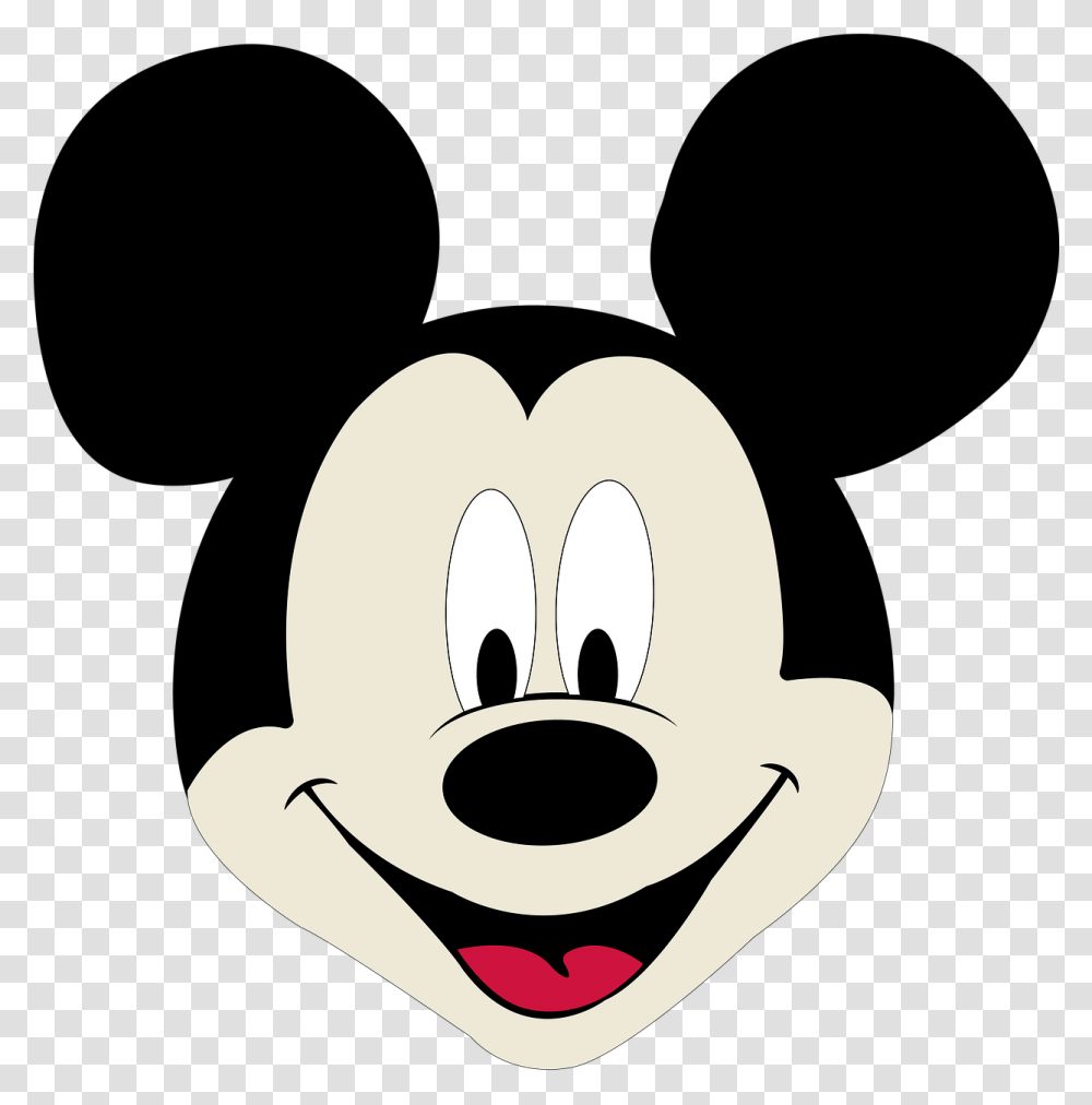 Mickey Mouse Face, Stencil, Wasp, Bee, Insect Transparent Png