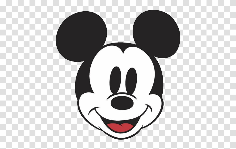 Mickey Mouse Faces Clipart, Stencil, Logo, Trademark Transparent Png