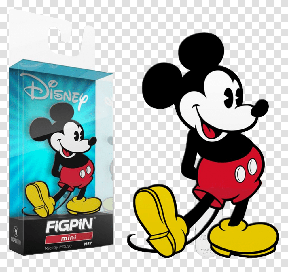 Mickey Mouse Figpin Mini Enamel Pin Mickey Mouse, Advertisement, Poster, Flyer, Paper Transparent Png