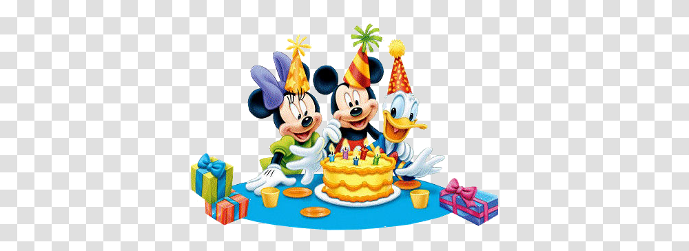 Mickey Mouse Happy Birthday Birthday Mickey Mouse And Friends, Cake, Dessert, Food, Birthday Cake Transparent Png
