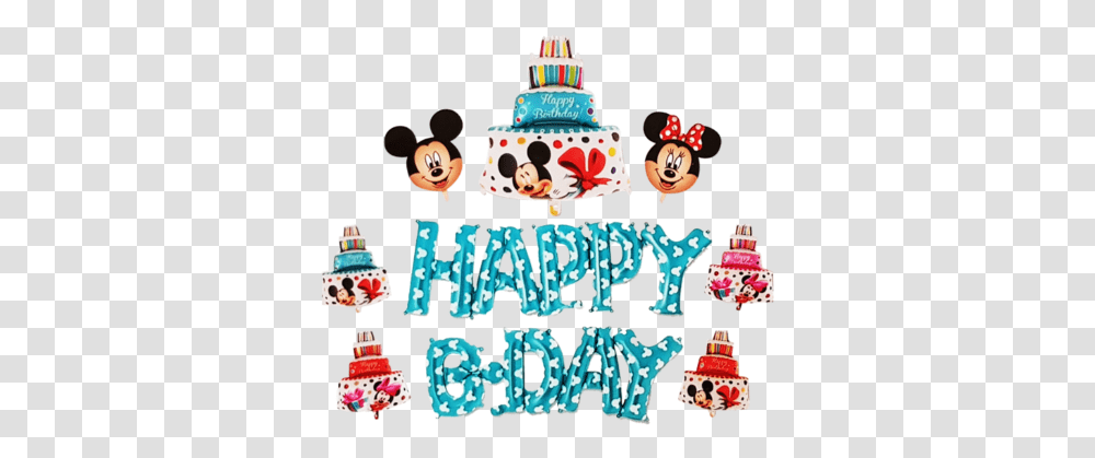 Mickey Mouse Hat Happy Birthday Mickey Mouse Balloon Mickey Mouse, Cake, Dessert, Food, Birthday Cake Transparent Png