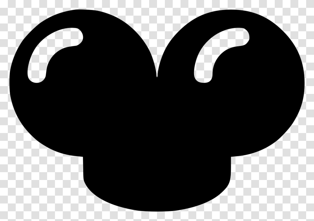 Mickey Mouse Hat, Stencil, Silhouette, Heart, Mustache Transparent Png