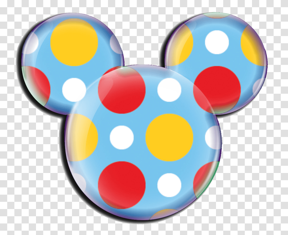 Mickey Mouse Head Clipart Disney Shirts Mickey, Balloon, Texture, Rattle, Polka Dot Transparent Png