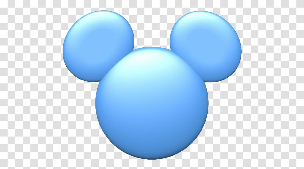 Mickey Mouse Head Color Blue, Sphere, Balloon Transparent Png