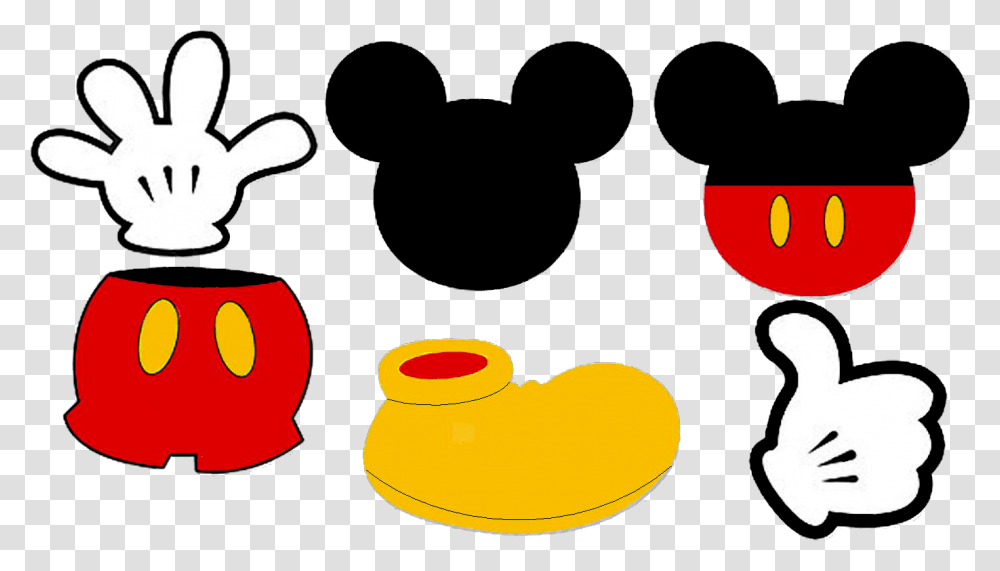 Mickey Mouse Head Download Mickey Mouse Clothes Clipart, Label, Cushion, Silhouette Transparent Png
