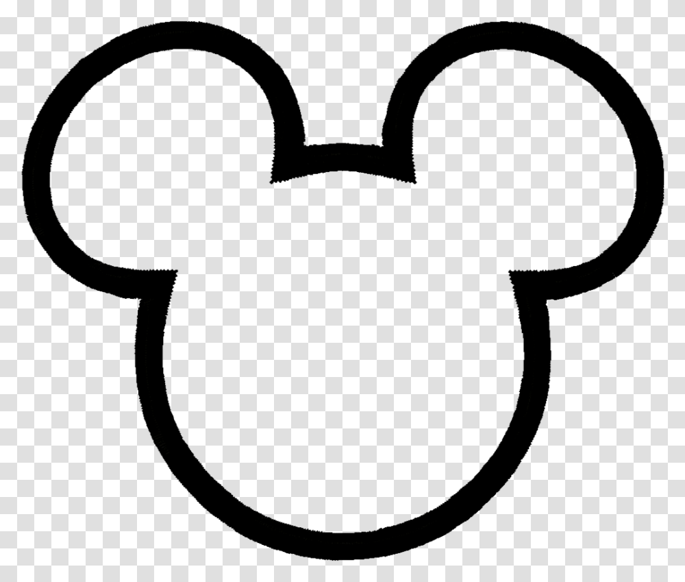 Mickey Mouse Head Outline Mickey Mouse Head Outline, Heart Transparent Png