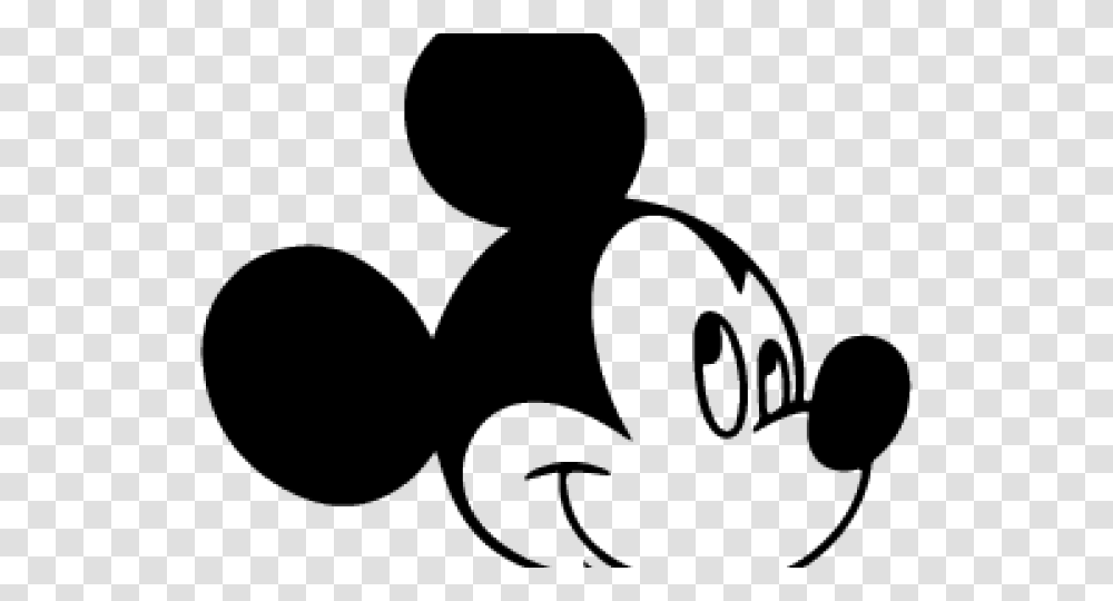 Mickey Mouse Head Silhouette, Alphabet, Label, Person Transparent Png