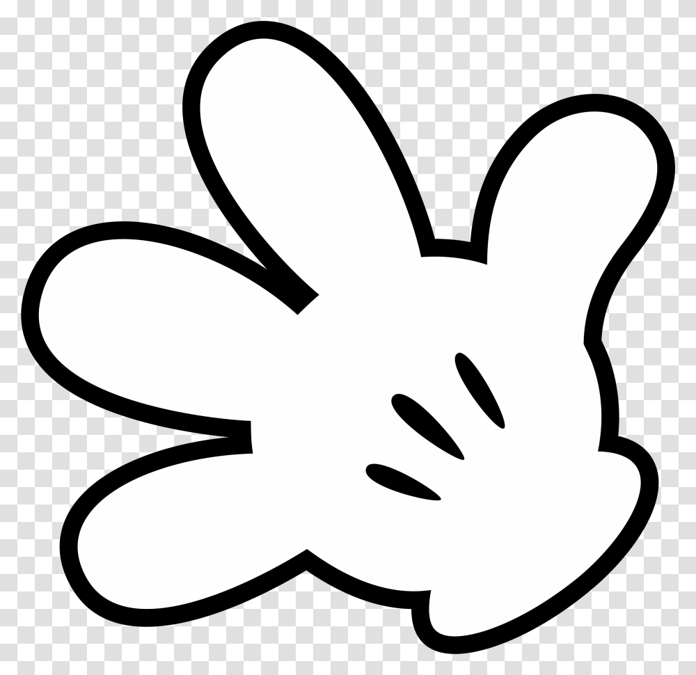 Mickey Mouse Images Free Download, Stencil, Hand, Silhouette Transparent Png