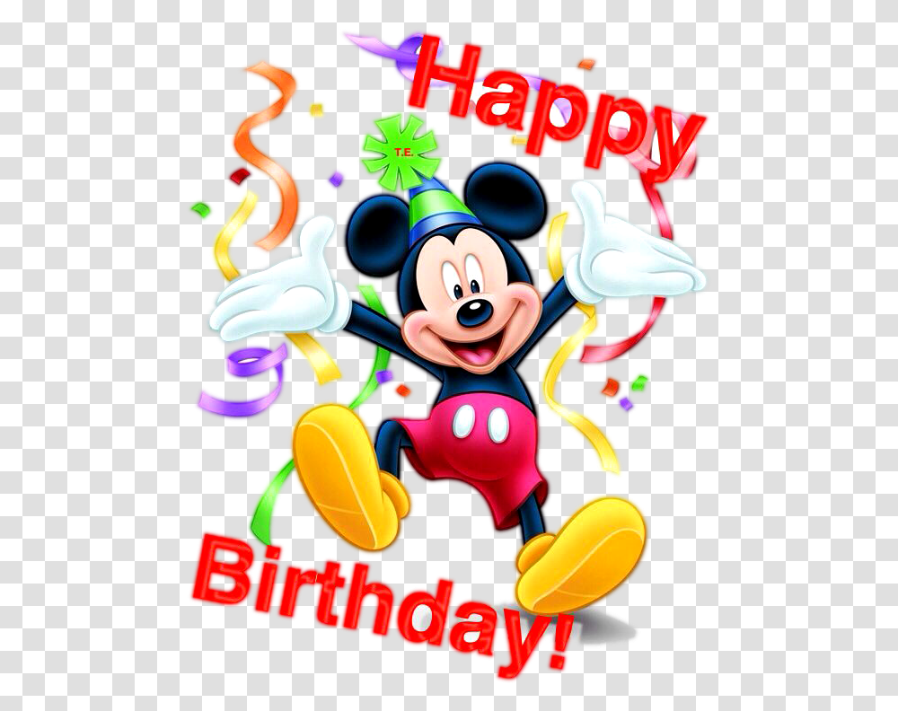 Mickey Mouse Images Hd Happy Birthday Mickey Mouse, Graphics, Art, Food Transparent Png