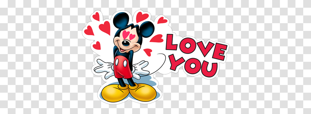 Mickey Mouse Images Hd Mickey Mouse Love You, Text, Graphics, Art, Label Transparent Png