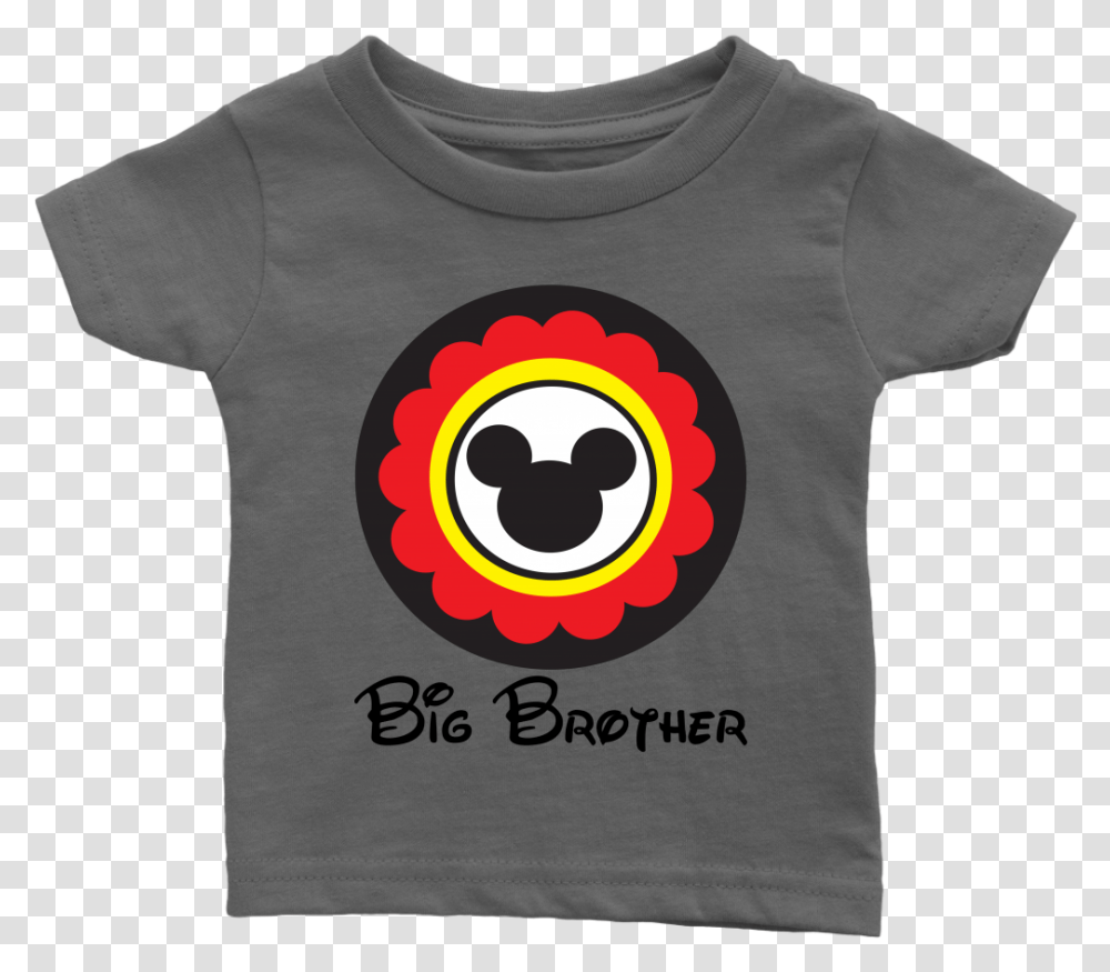 Mickey Mouse Inspired Big Brother Infant T Shirt Smiley, Apparel, T-Shirt Transparent Png