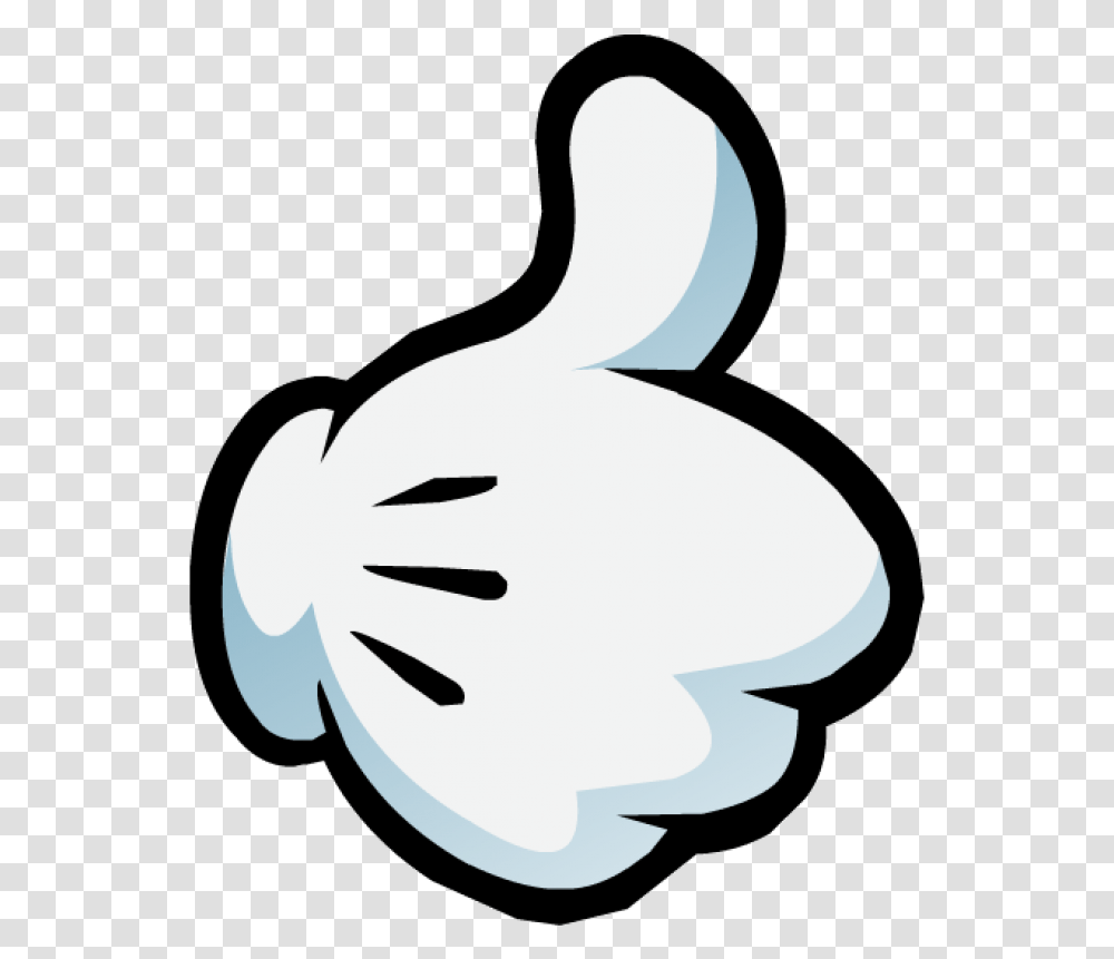 Mickey Mouse Like Image Thumbs Up Sticker, Hand, Stencil, Animal Transparent Png
