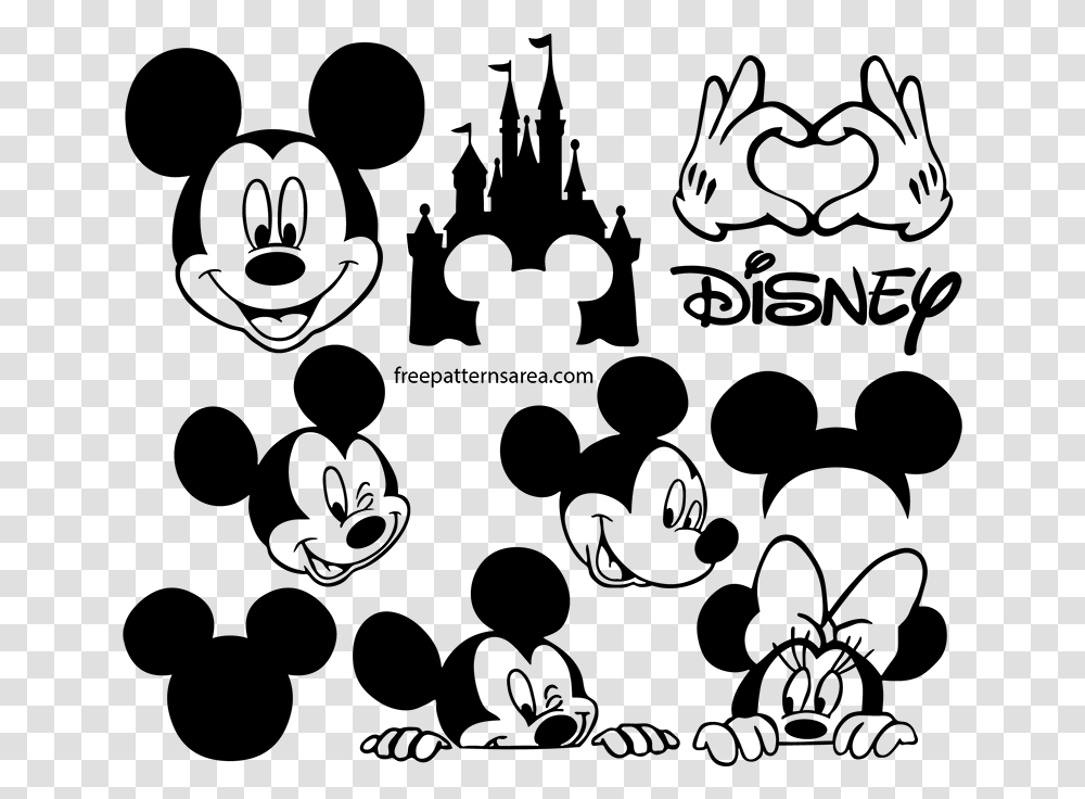 Mickey Mouse Logo, Gray, World Of Warcraft Transparent Png