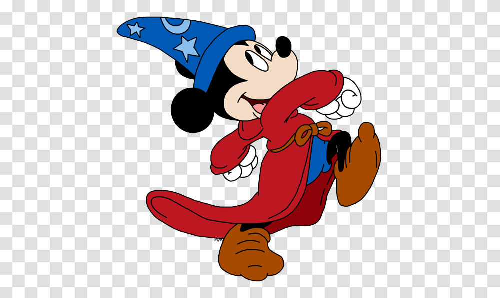 Mickey Mouse Magician Mickey Mouse Sorcerers Hat Minnie Mouse, Apparel Transparent Png