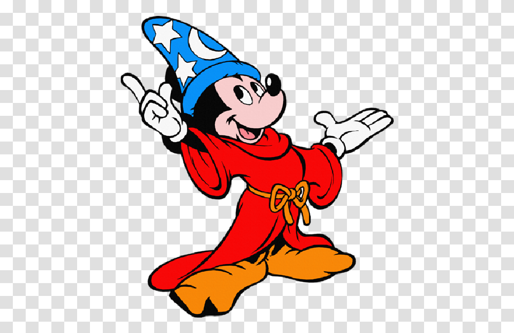 Mickey Mouse Mickey The Sorcerer Disney Halloween Characters Magician Mickey Mouse, Person, Human, Performer, Hand Transparent Png