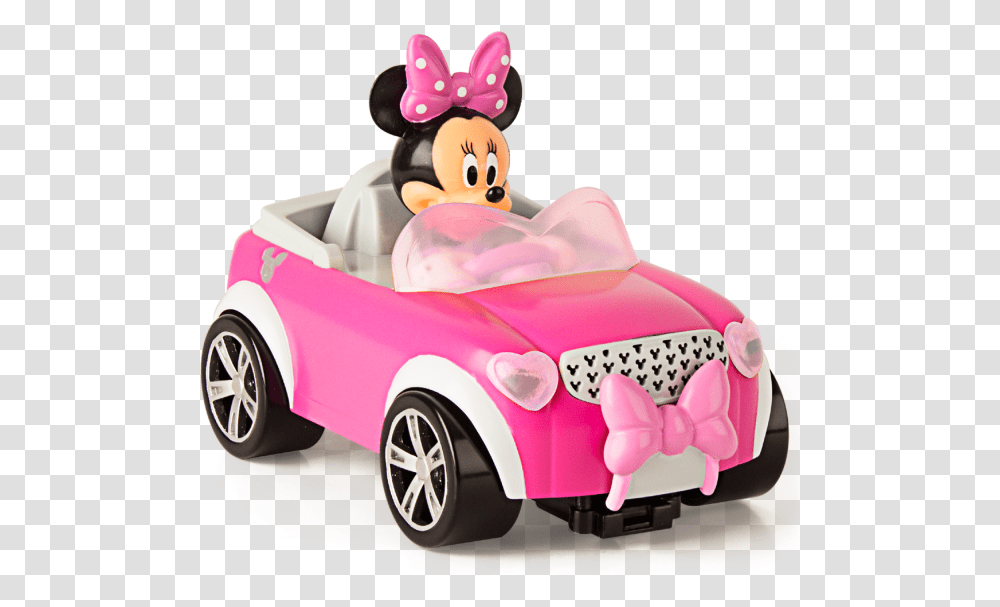 Mickey Mouse Minnie Mouse En Auto, Toy, Wheel, Machine, Transportation Transparent Png