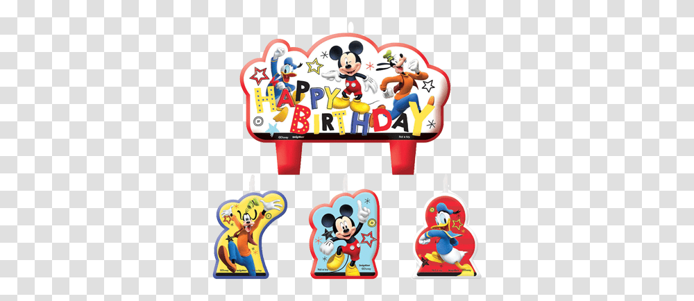 Mickey Mouse Moulded Candle Set Just For Kids Mickey Dance, Label, Text, Super Mario Transparent Png