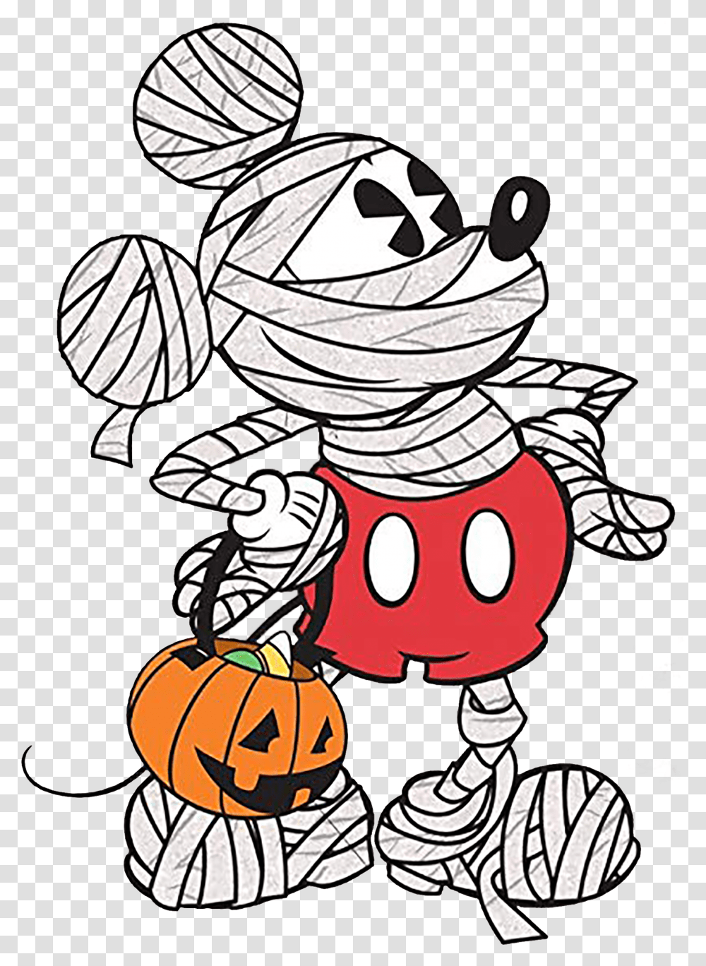Mickey Mouse Mummy Transparent Png