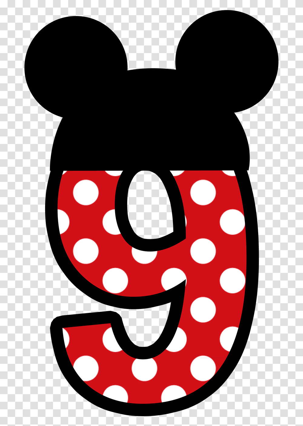 Mickey Mouse Number, Alphabet, Horseshoe Transparent Png