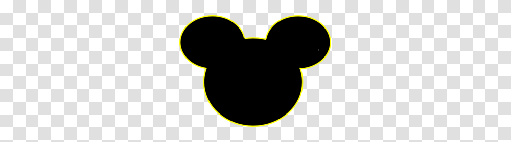 Mickey Mouse Outline Clip Art, Label, Light, Heart Transparent Png