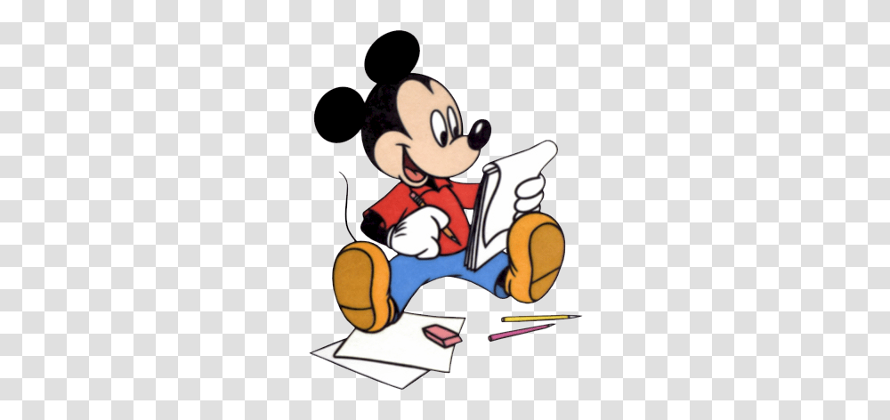 Mickey Mouse Reading Clipart, Outdoors, Book, Video Gaming, Comics Transparent Png