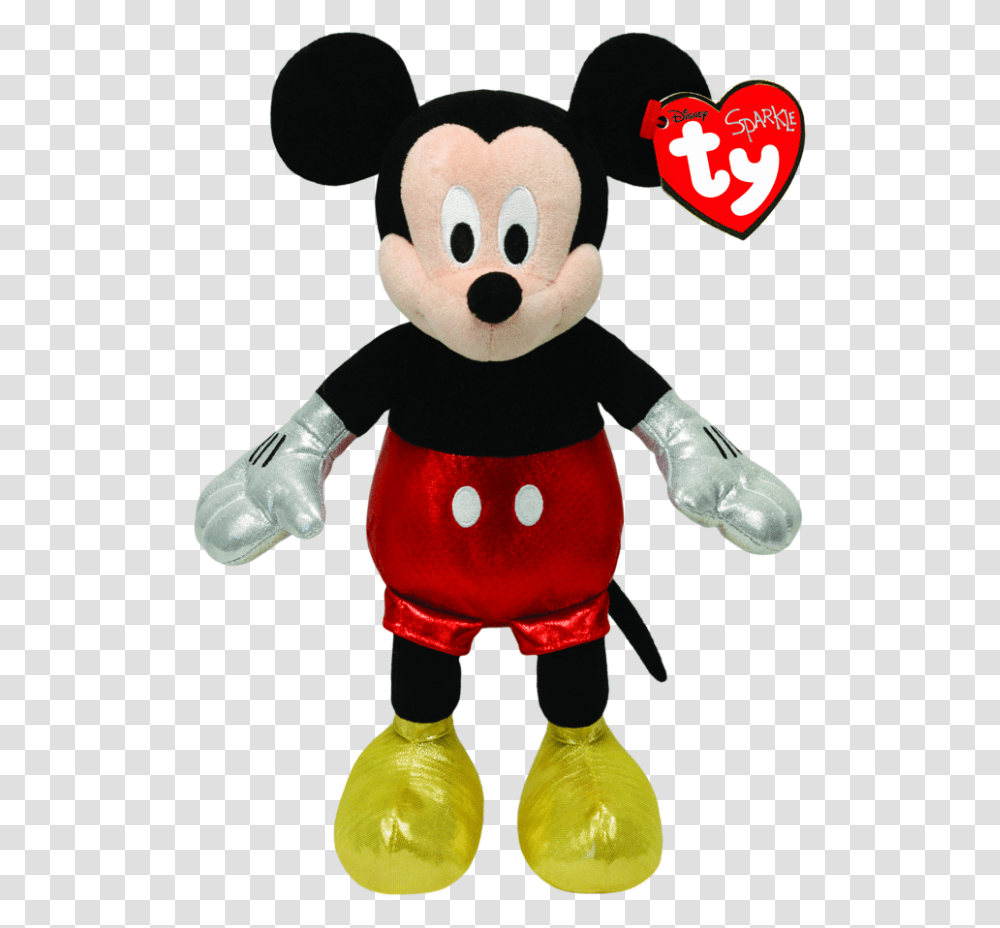Mickey Mouse Red Sparkle Beanie BabiesquotTitlequotmickey Ty Beanie Boos Mickey Mouse, Plush, Toy, Doll, Figurine Transparent Png