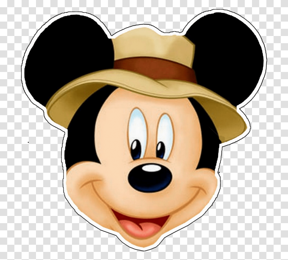 Mickey Mouse Safari Party, Label, Cowboy Hat Transparent Png
