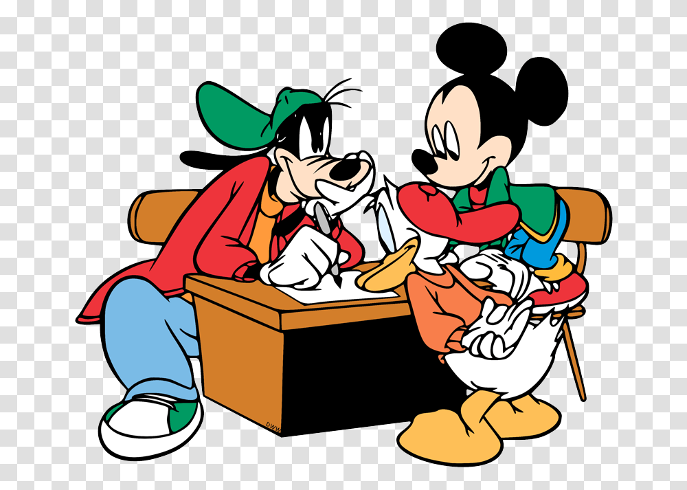 Mickey Mouse School Clipart Cartoons, Crowd, Elf, Book Transparent Png