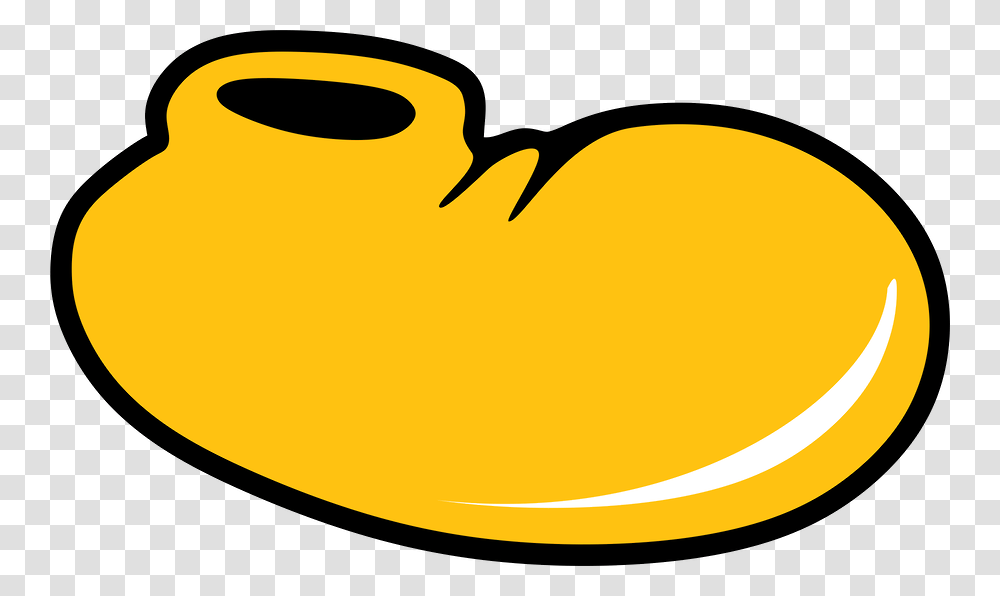 Mickey Mouse Shoes, Banana, Food, Label Transparent Png